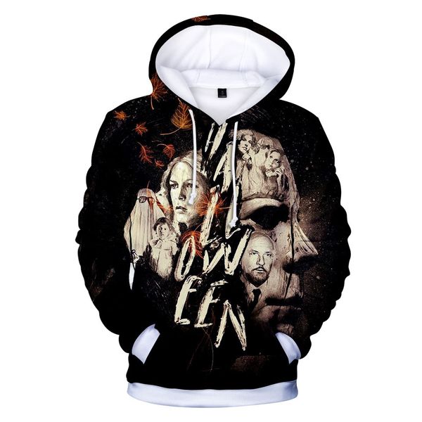 

новые моды майкл майерс хэллоуин косплей 3d печати толстовки мода одежда женщины/мужчины толстовка повседневная пуловеры k371, Black