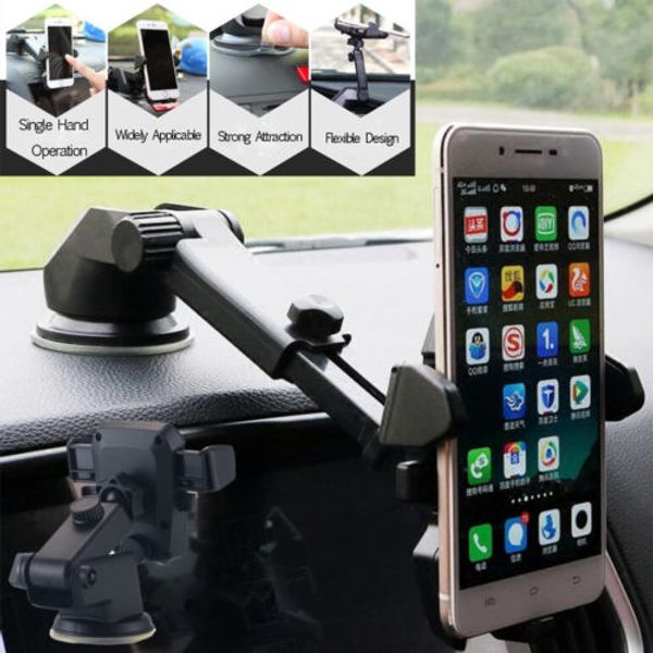 

360 ° Автомобильный держатель Лобовое стекло Кронштейн для мобильного телефона для iPhone X iphone 8 7 6 6 s plus Samsung Galaxy Note 9 7 S9 S8 plus GPS