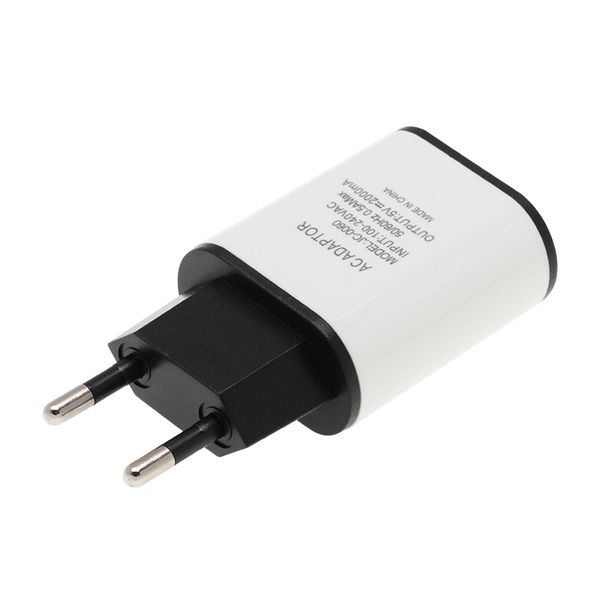 Nuovo caricabatterie USB con spina europea 2A Caricabatterie universale per telefono cellulare europeo Caricabatterie da muro per adattatore USB per iPhone 5 6 7 6S Plus Carica 100 pz / lotto