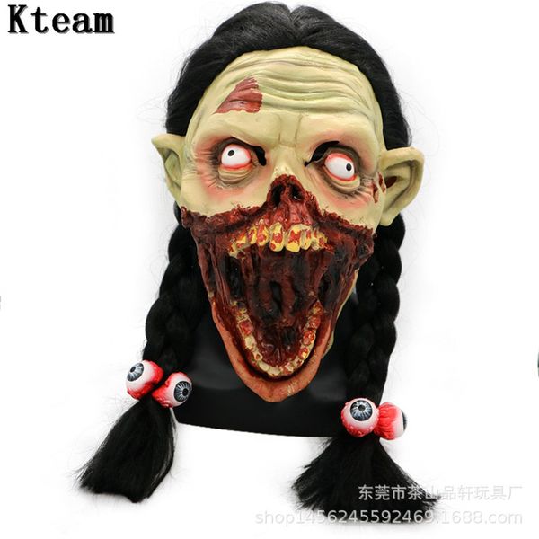 

new incident ghost mask terrible face zombie evil figure halloween horror witch full face mask festival party supplies halloween
