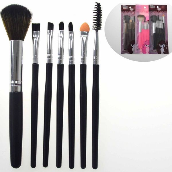 

7pcs makeup brushes beauty face make up professional foundation beauty eyeshadow eye lip set kits tools portable china wholesale supplier