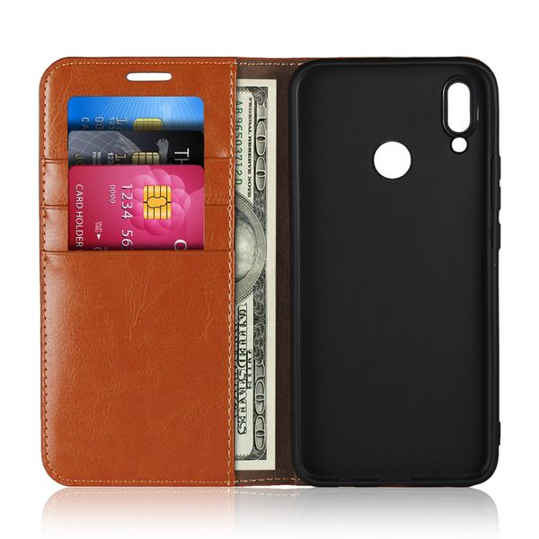 

huawei nova 3i case DNGN handmade genuine leather Luxury flip cover Wallet Kickstand Card Slot protective nova 3i phone shell
