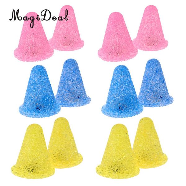 

magideal 12 pieces windproof colorful led agility cones for roller skating training