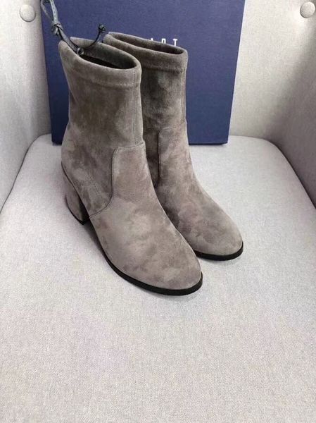 

easy matching leather boots for ladies designer boots elastic band opening 2018 new arrival ing, Black