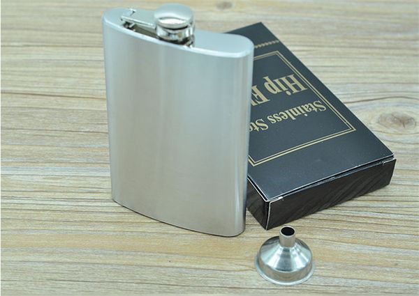 

20 sets 10oz stainless steel liquor wine flask with hinged screw-on cap