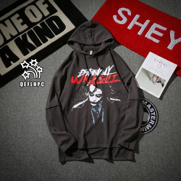 

autumn winter keep warm fashion casual men coat sweater long sleeves hats men hoodies & sweatshirts men clothing black white pullover aa9600