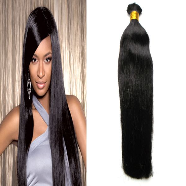 16 18 20 22 24 Human Crochet Bulk Brazilian Hair Weave Bundles