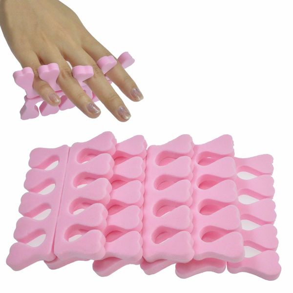 

nail salon 5pcs/lot soft foam sponge toe separator finger separator dividers nail art manicure pedicure gel tools sanj183