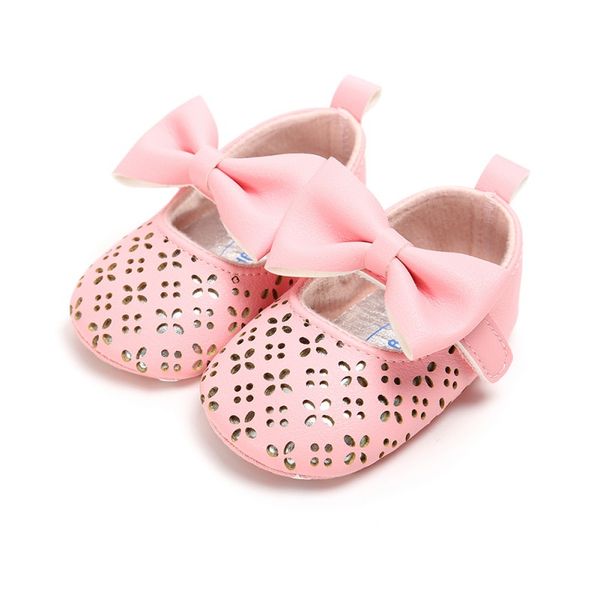 

first walkers baby toddler shoes infant born flower soft sole kid girls cute bow crib prewalker 0-18 months