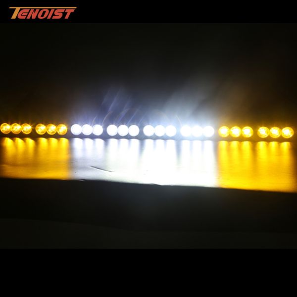 

44 Inch 240W Single Row Light Bar Transparent Amber Lens For Offroad Wrangler Hilux Truck ATV 12V 24V
