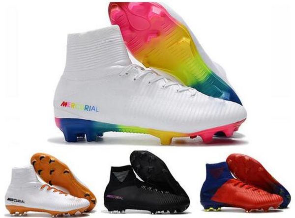 rainbow soccer shoes