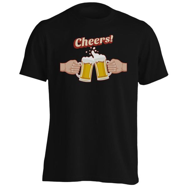 

cheers beer lovers funny novelty men's t-shirt/new ii31m, White;black