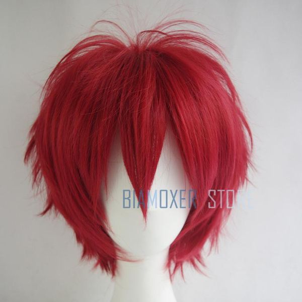 2019 Dark Red Cosplay Wig Short Hairpiece Naruto Akasuna No Sasori Cosplay Wigs Headband Halloween Wig For Men From Aprili 23 05 Dhgate Com