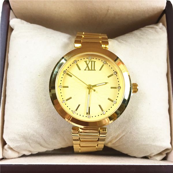 

fashion lady watch luxury women watch rose gold/silver wholesale price lady wristwatch satinless steel bracelet nice clock, Slivery;brown