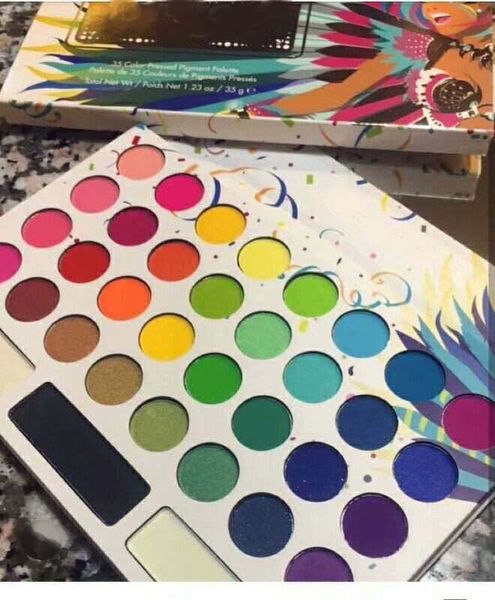 

waterproof long-lasting shimmer eye shadow palette makeup kit 35 bright color take me back to brazil shadows dhl free