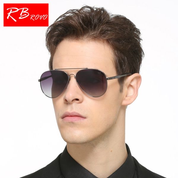 

rbrovo 2018 polarized big frame sunglasses men uv400 hd luxury glasses mirror metal driving party glasses for men uv400 hd, White;black