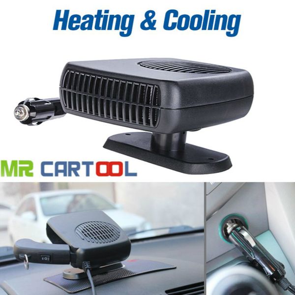 

auto car heater fan portable 2 in 1 heating cooling fan dryer windshield defroster demister vehicle electric window screen