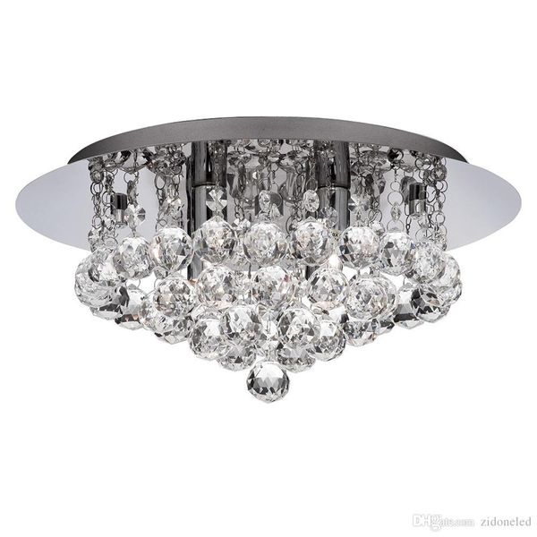 

new modern round crystal ceiling light fixtures k9 crystal rain dorp for living room bedroom lighting fixtures dia40*h25cm