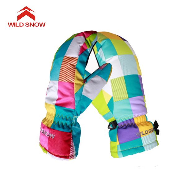 

wild snow 2018 brand new children's ski gloves windproof waterproof warm breathable gloves ing