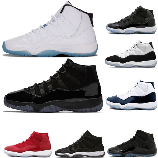 

new 11 chicago gym red prom night 11s midnight navy win like 96 82 unc mens and women basketball shoes space jam sneakers size us 5.5-13
