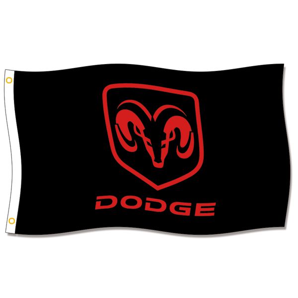 

good flag] dodge flags 3x5ft 150x90cm 100% polyester,canvas head with metal grommet,used indoors or outdoors