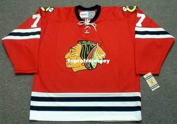 

wholesale mens pit martin chicago blackhawks 1960's ccm vintage retro hockey jersey, Black;red