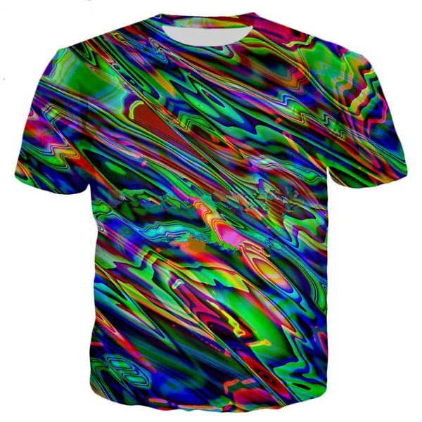 

2018 new fashion 3d t-shirt psychedelic style 3d print men womens t shirts harajuku tee shirts u783, White;black