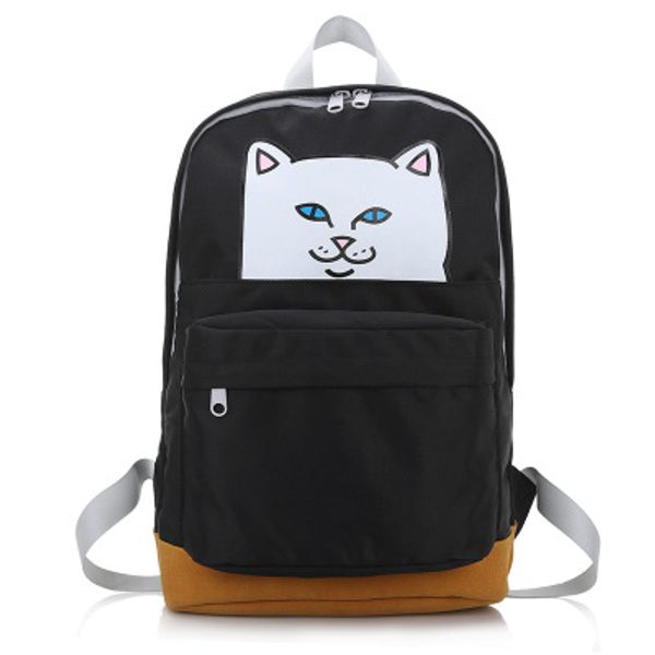 

Новый Ripndip Лорд Nermal Рюкзак Мягкие Сумки Большой Емкости Спорт Обучение Дорожные С