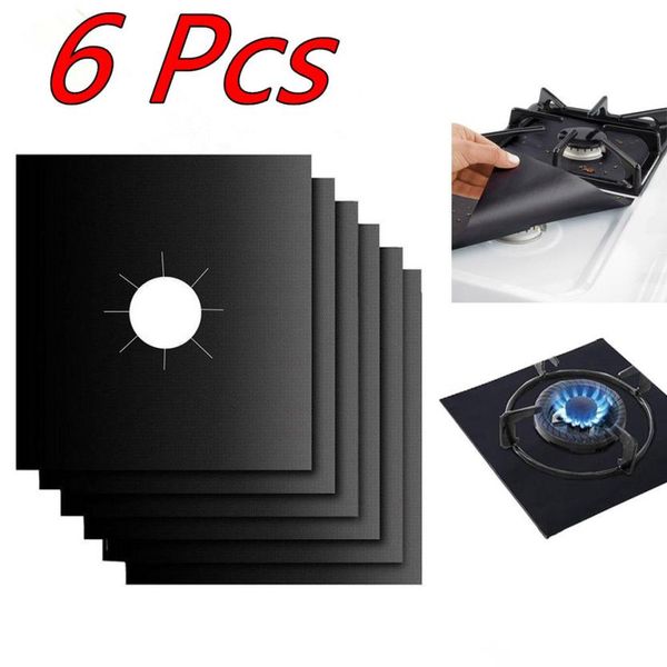 

6pcs reusable gas range stove burner protector liner cover for cleaning 11.29