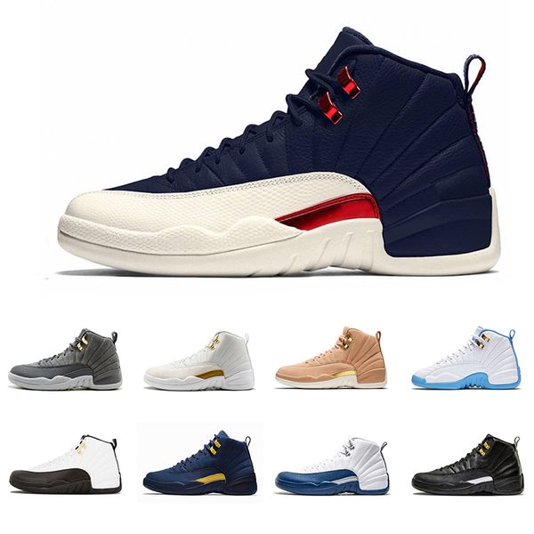 

Баскетбольные кроссовки 12 синие замшевые шерсти The Master Gym Sneakers Спортивная обувь XII
