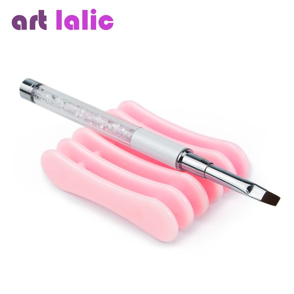 

nail a pen holder stand for 5pcs makeup nail apens tools rose pink tray more colors choice, Yellow