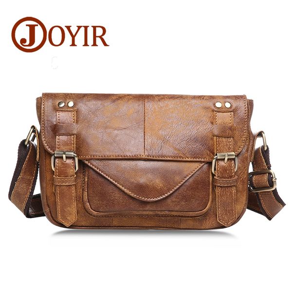 

joyir 2017 genuine leather shoulder bags for men vintage messenger bags crossbody bag men leather bolsos male business