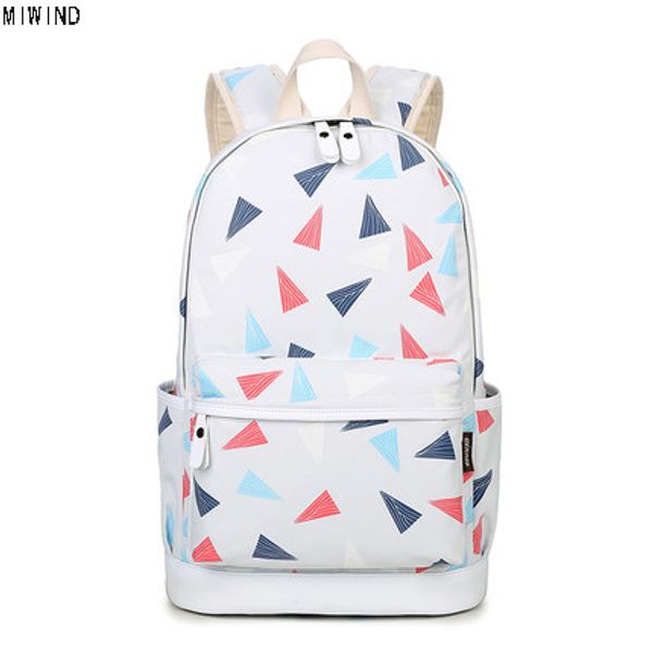 

miwind 2017 new preppy style school bags for teenagers girl printing backpaclaprucksack backpack schoolbag tj1344