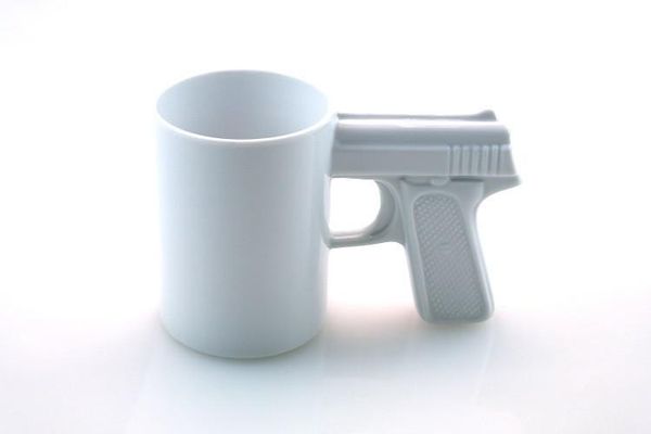 

creative 400ml creative cup ceramic c253 water pistol cup gun funny style mug shape ceramic handle coffee xcvmq