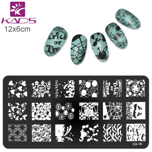 

kads ca18 паутина любовь дизайн ногтей печать тиснение nail art маникюр инструменты stamp польский, White