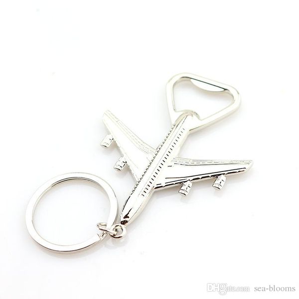 

Dhl plane bottle opener keychain portable liver airplane beer bottle opener key ring car keyring bar tool high end bu ine gift h843r