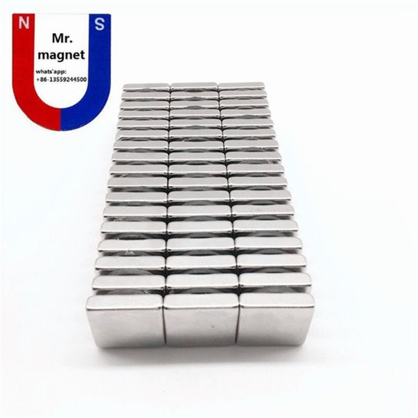 100 pcs N35 10103mm Ímã permanente 10103 Super forte Neo Neodímio Bloco 10x10x3 NDFEB Ímã 10x10x3mm com revestimento de níquel