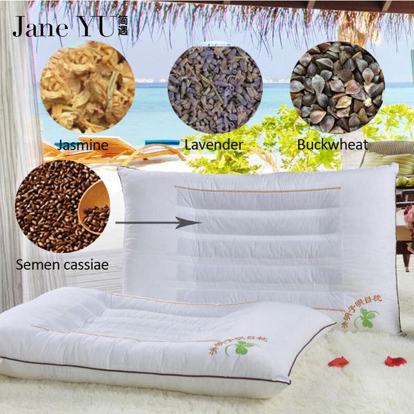 

janeyu cassia seed/lavender/jasmine/buckwheat husk filling pillow genuine magnetic therapy gifts cassia health care pillow