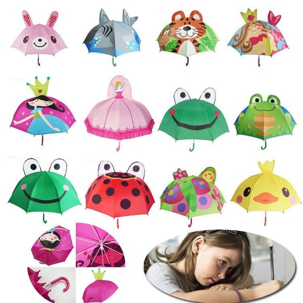 

lovely 8k design ear shape children umbrella multi styles optional function 3d baby umbrella children cartoon umbrella t3i0377