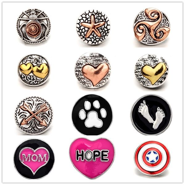 

старинные нуса кусок оснастки кнопки ювелирные изделия сердце 18 мм оснастки кнопки для 18 мм оснастки кнопка браслет neckalce кольцо