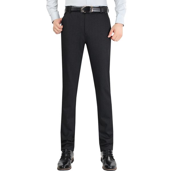 

size 29-38 wrinkle wedding black mens formal pants office workwear casual men suit pants slim fashion business trousers, White;black
