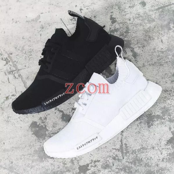 

classic nmd runner r1 pk og japan triple black white men women running shoes sneakers nmds xr1 primeknit mens trainers sports shoes 2018