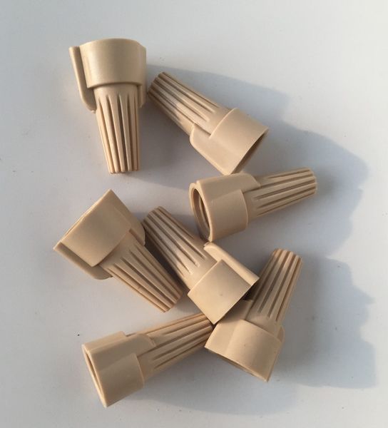 

winged brown wire connectors 100/bag