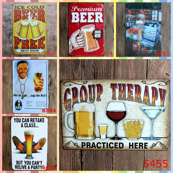 2019 Group Therapy Retro 20 30cm Luxury Home Decor Posters Metal