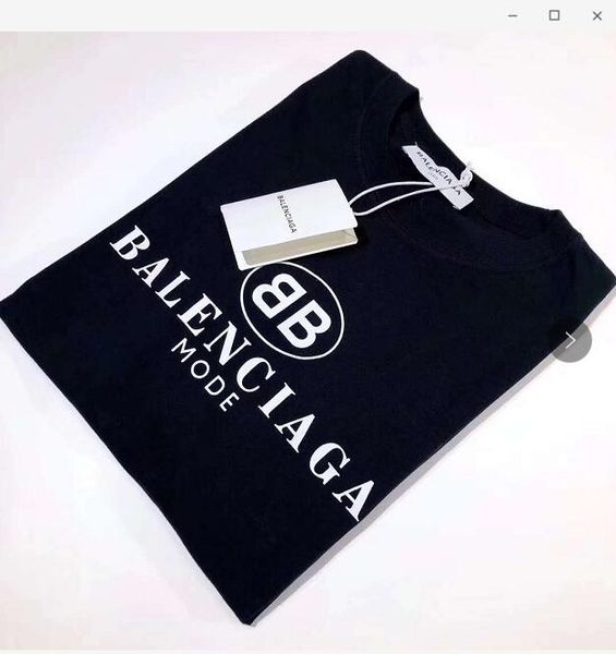 

2018 Летняя мода Luxury B Одежда женщины мужчины с коротким рукавом новый Париж прилив