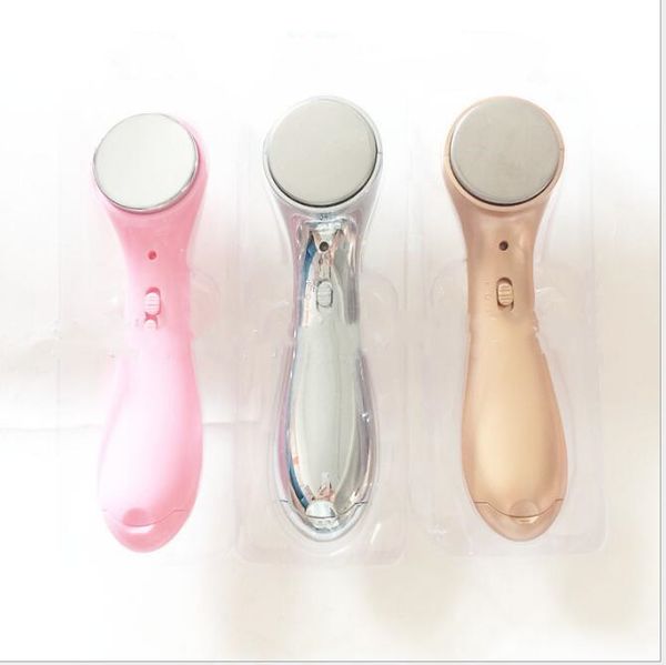 

mini facial messager handheld face cleaner gold color