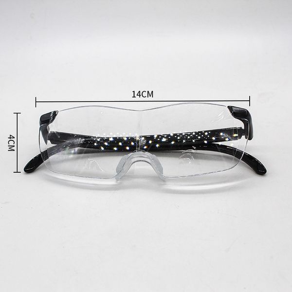 

brand new 3 colors big vision reading glasses men women frameless magnifying 1.6 times +250 degrees magnifying eyewear