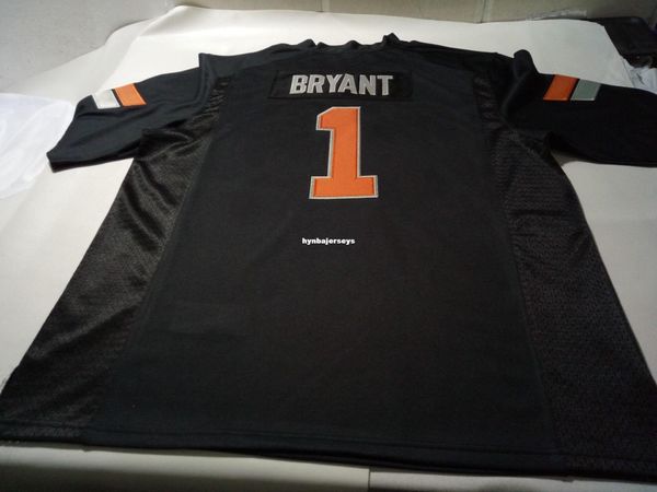 

men #1 black orange dez bryant oklahoma state alumni college jersey or custom any name or number jersey, Black;red