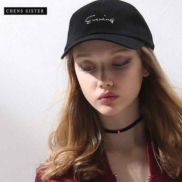 

chens sister] 2018 new fashion black embroidery adjustable sunscreen baseball caps breathable hats for women summer, Blue;gray