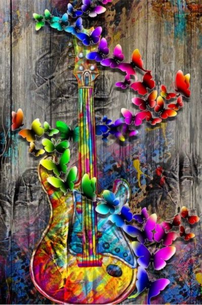 

diy 5d diamond painting"guitar"cross stitch diamond embroidery patterns rhinestones diamond mosaic handmade home decor art experie